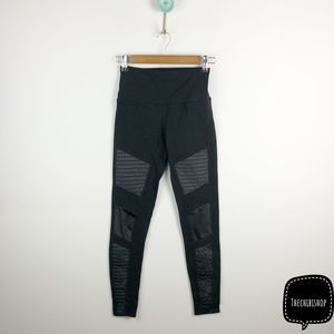 Alo Yoga Mesh Moto Jet Leggings